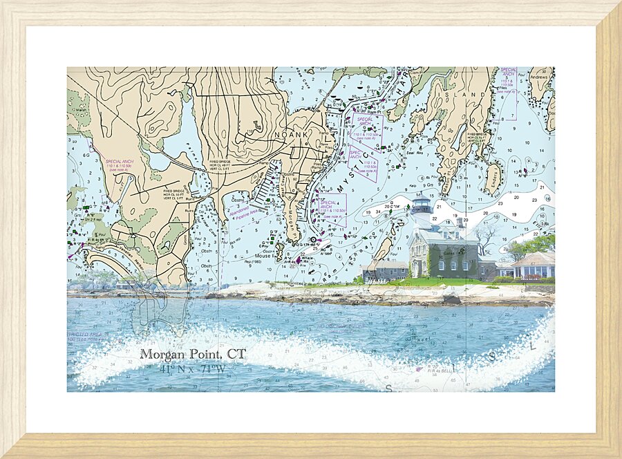 Morgan Point CT  Picture Frame print