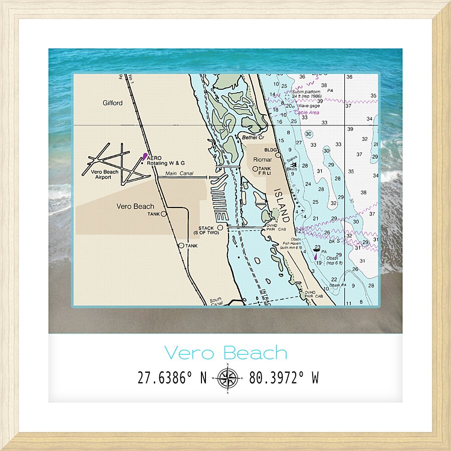 Vero Beach Florida Picture Frame print