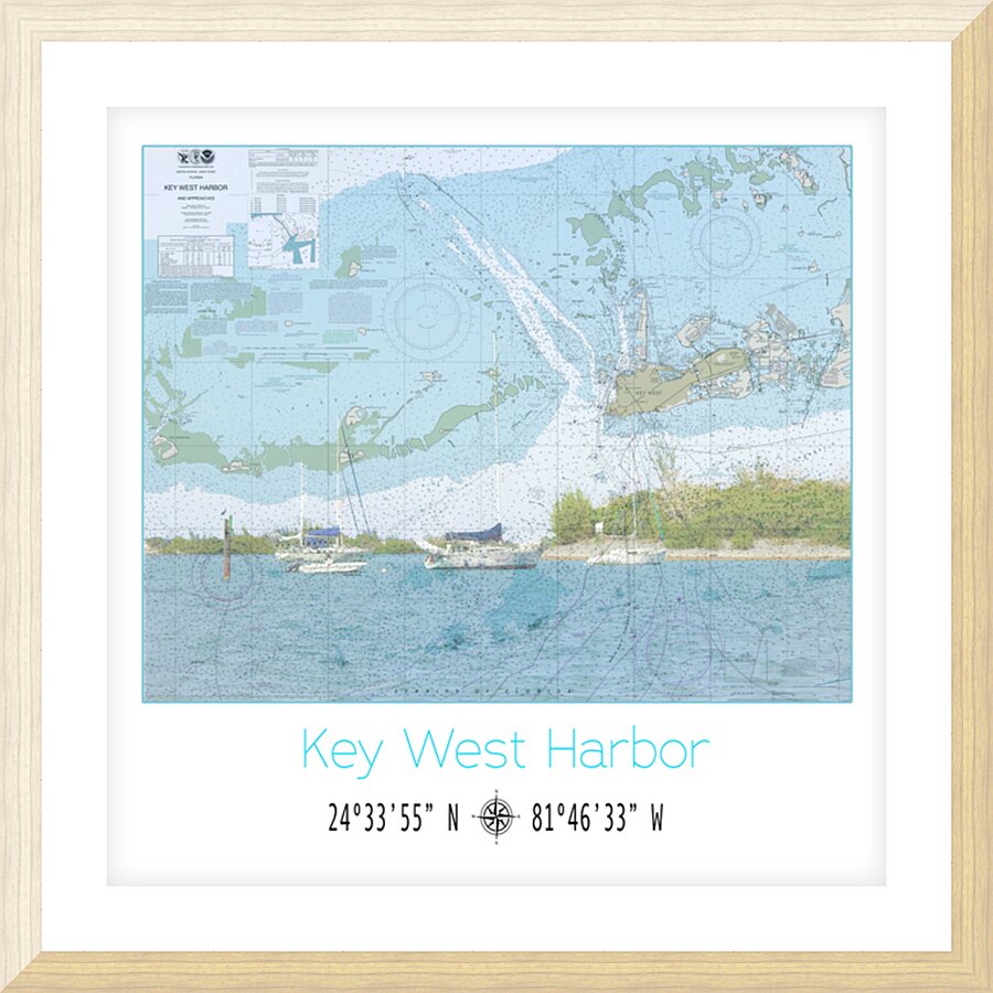 Key West Harbor Picture Frame print