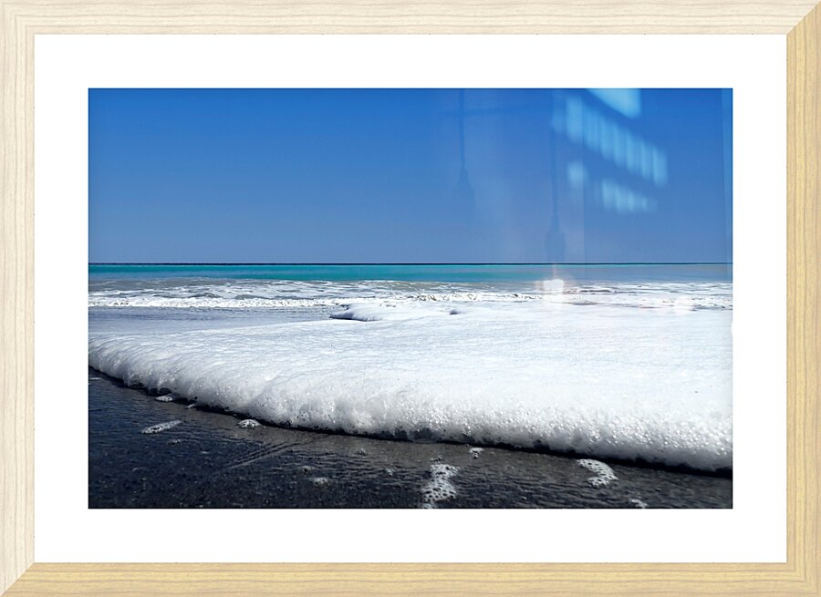 Sea Foam Picture Frame print