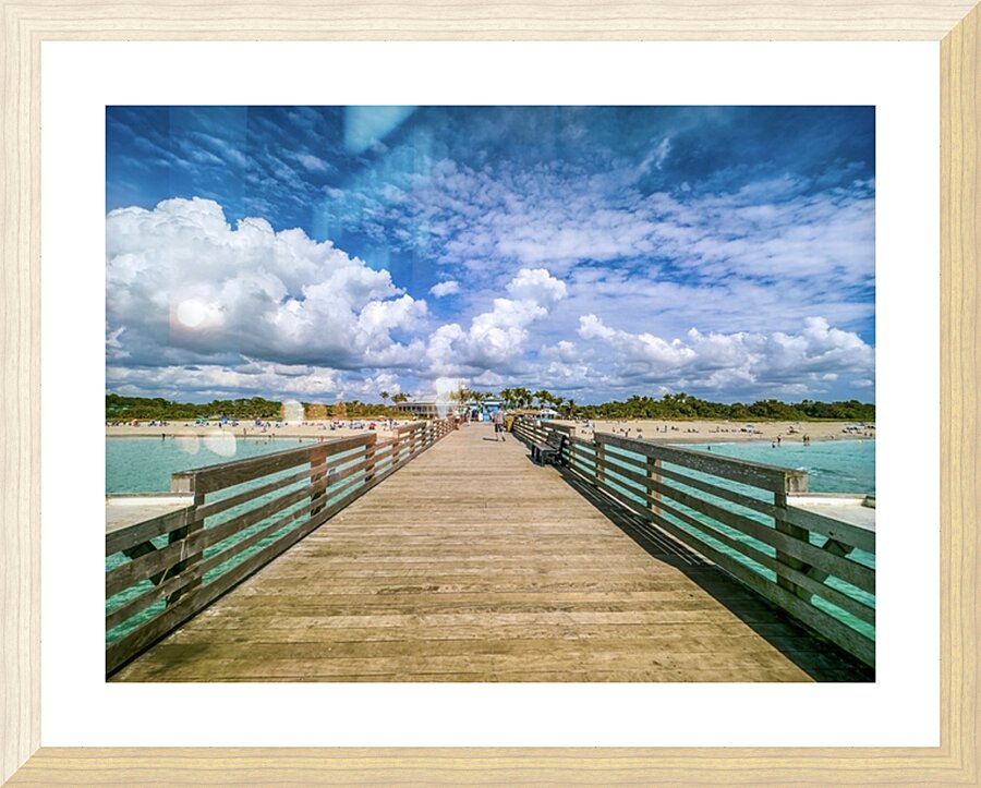Fishing Pier Picture Frame print