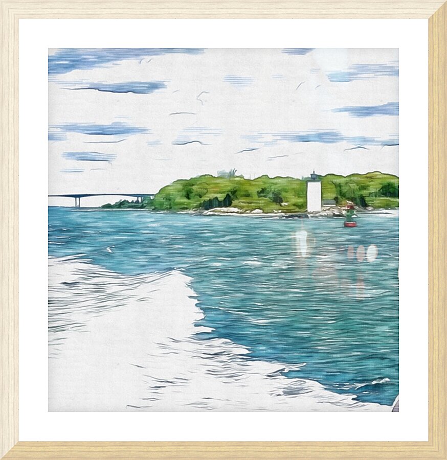 Dutch Island Lighthouse Picture Frame print