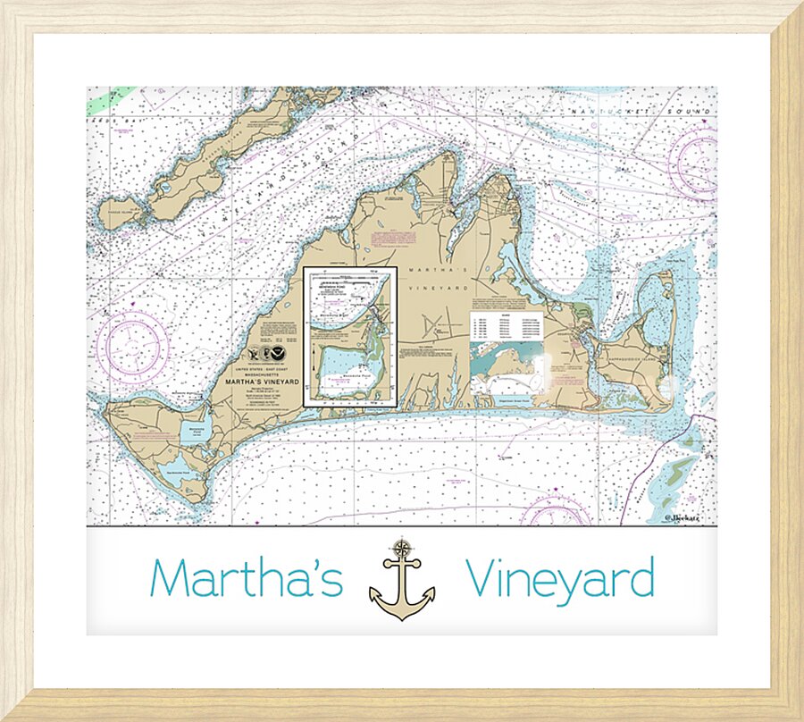 Marthas Vineyard Picture Frame print