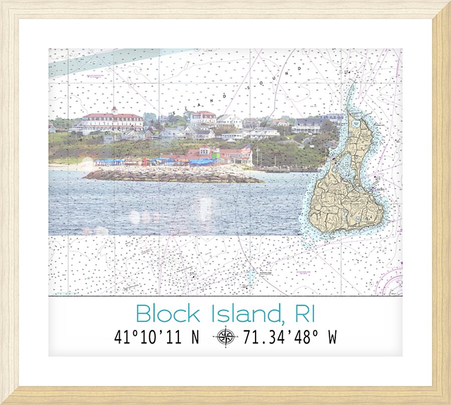 Block Island SH Picture Frame print