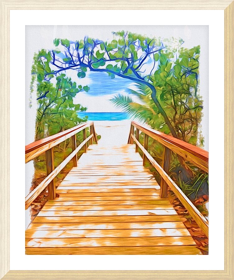 Beach Access 19 Picture Frame print
