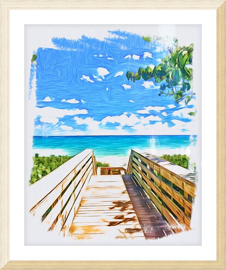 Beach Access 29 Picture Frame print