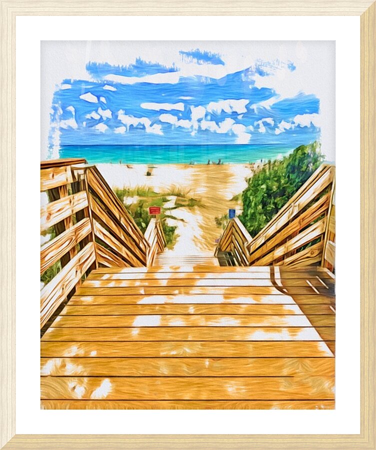 Beach Access 23 Picture Frame print