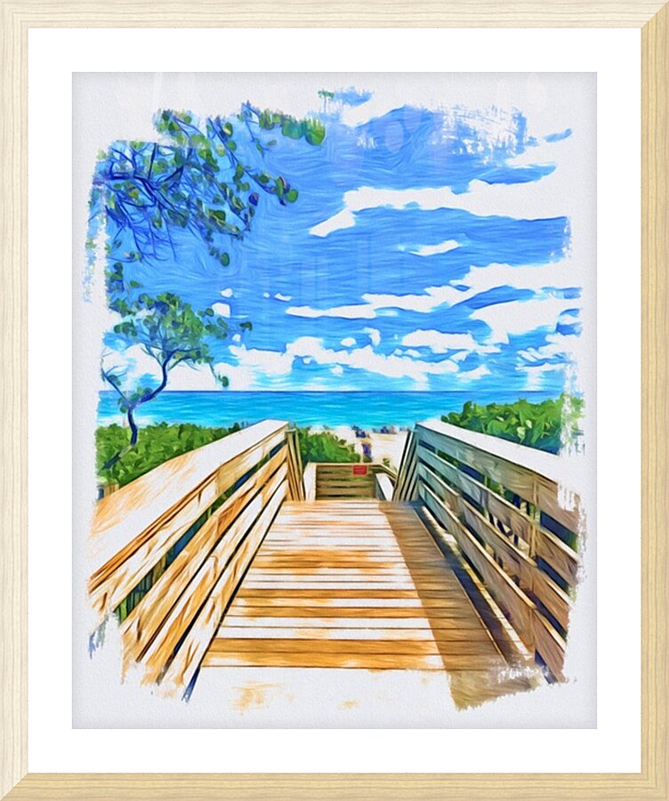 Beach Access 26 Picture Frame print