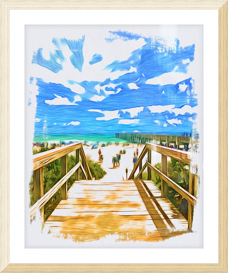 Beach Access 22 Picture Frame print