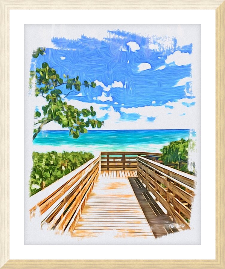 Beach Access 31 Picture Frame print