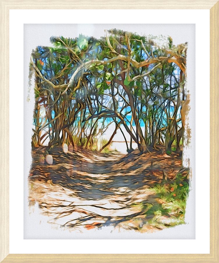 Beach Access 42 Picture Frame print