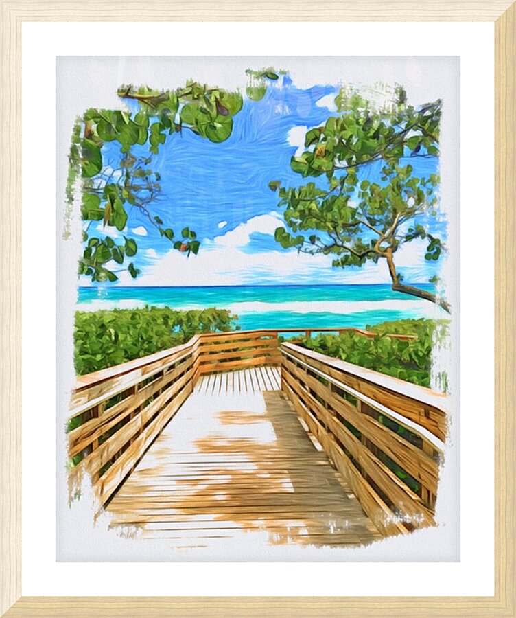 Beach Access 48 Picture Frame print