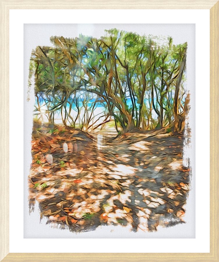 Beach Access 40 Picture Frame print