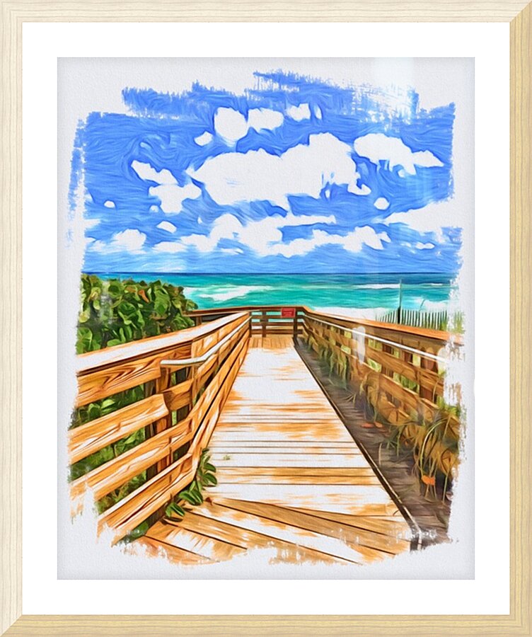 Beach Access 52 Picture Frame print