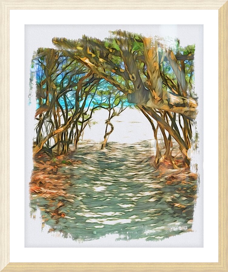 Beach Access 54 Picture Frame print