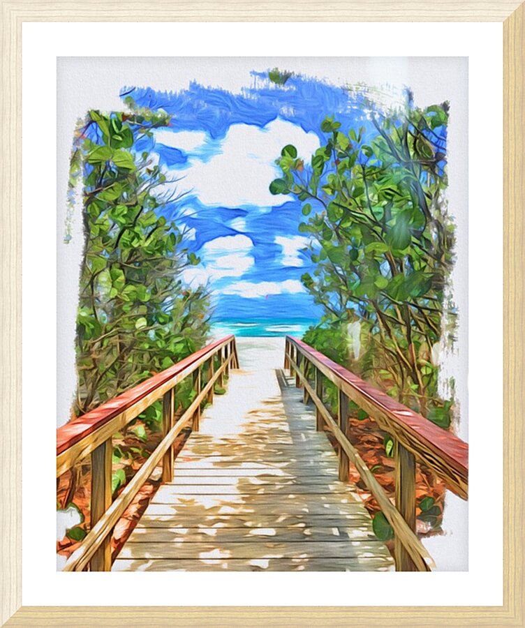 Beach Access 60 Picture Frame print