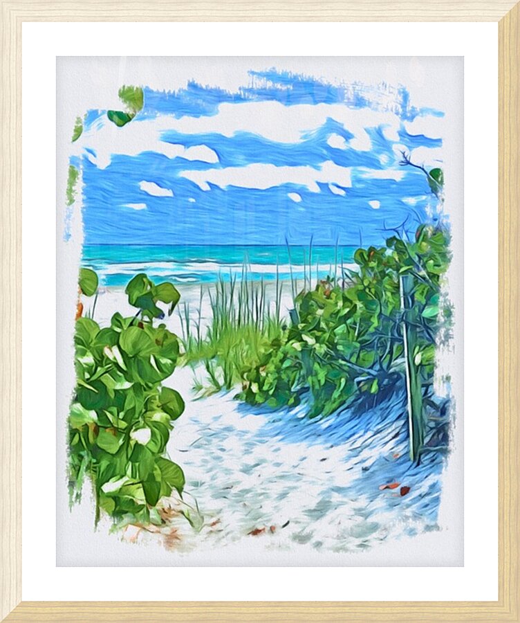 Beach Access 61 Picture Frame print
