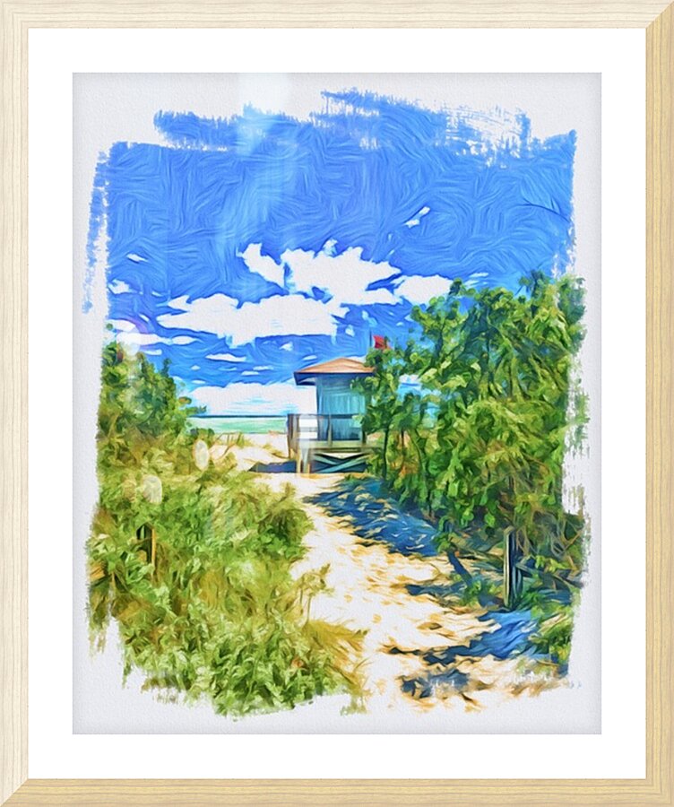 Beach Access 70 Picture Frame print