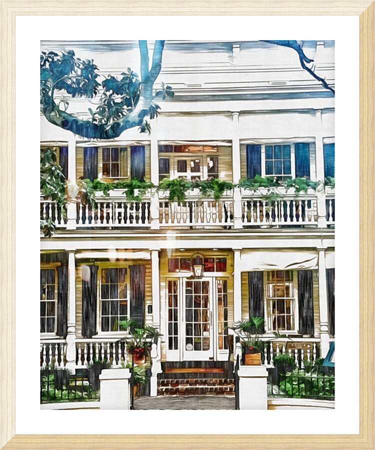 Charleston 52 Picture Frame print
