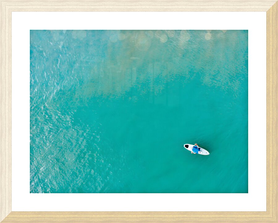 Solo Surfer Picture Frame print
