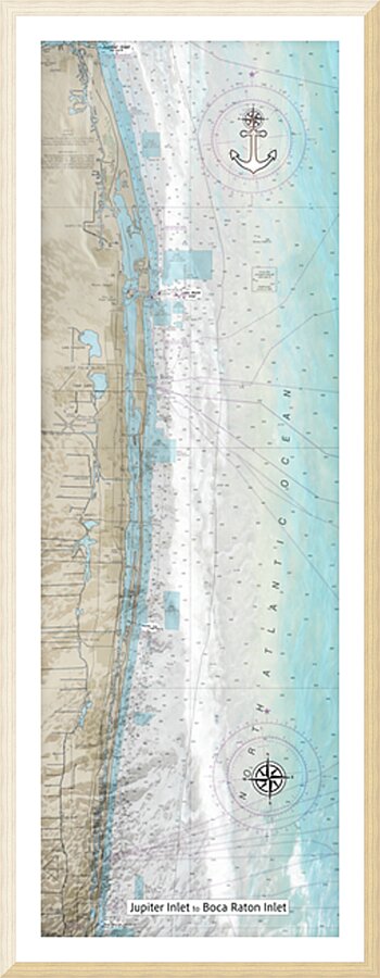 Jupiter to Boca Picture Frame print