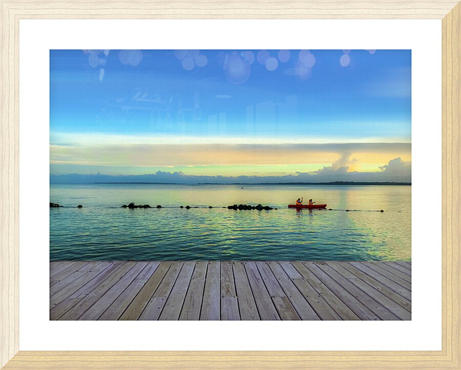 Kayaking Picture Frame print
