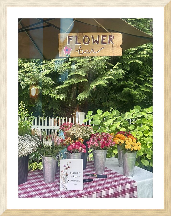 Flower Bar 2 Picture Frame print
