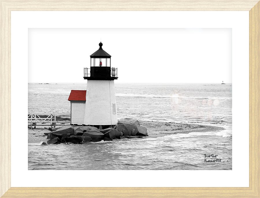 Brant Point BW Picture Frame print