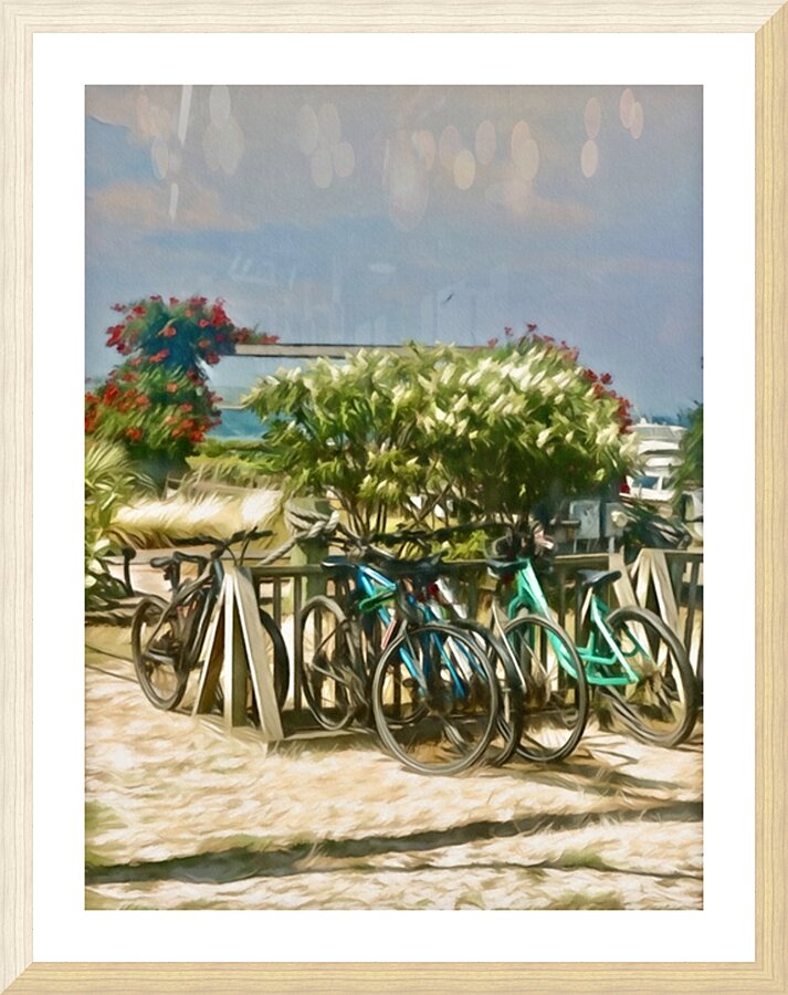  Summer Bicycles Picture Frame print
