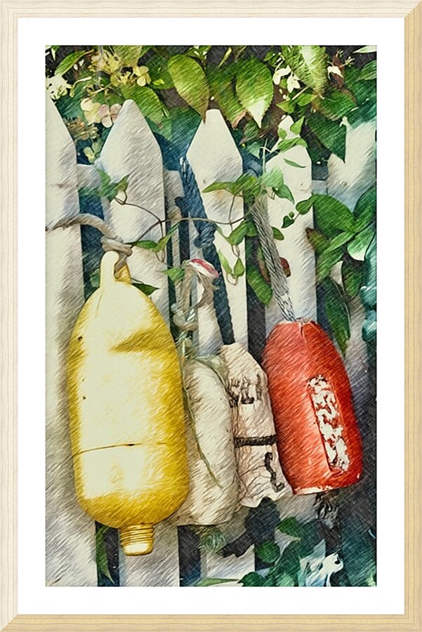 Buoys Picture Frame print
