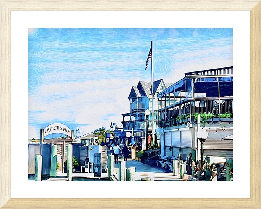 Church Pier Picture Frame print