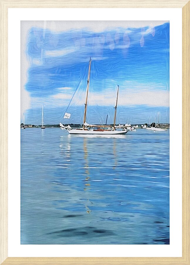 Sail Reflection II Picture Frame print