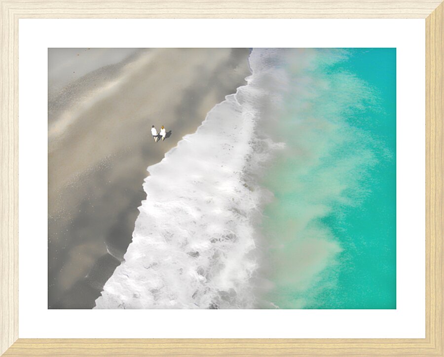 Beach Walk Picture Frame print