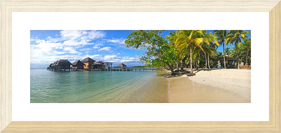 Bastimentos Bungalows Picture Frame print