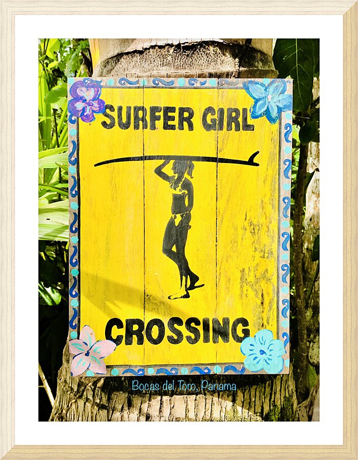 SurferGirl Picture Frame print