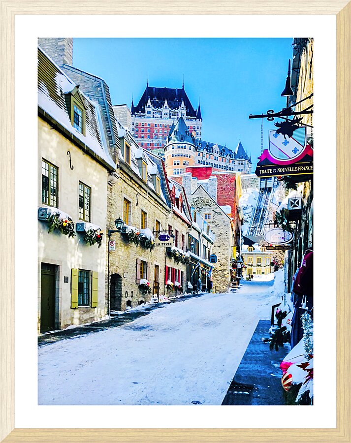 Old Quebec III Picture Frame print