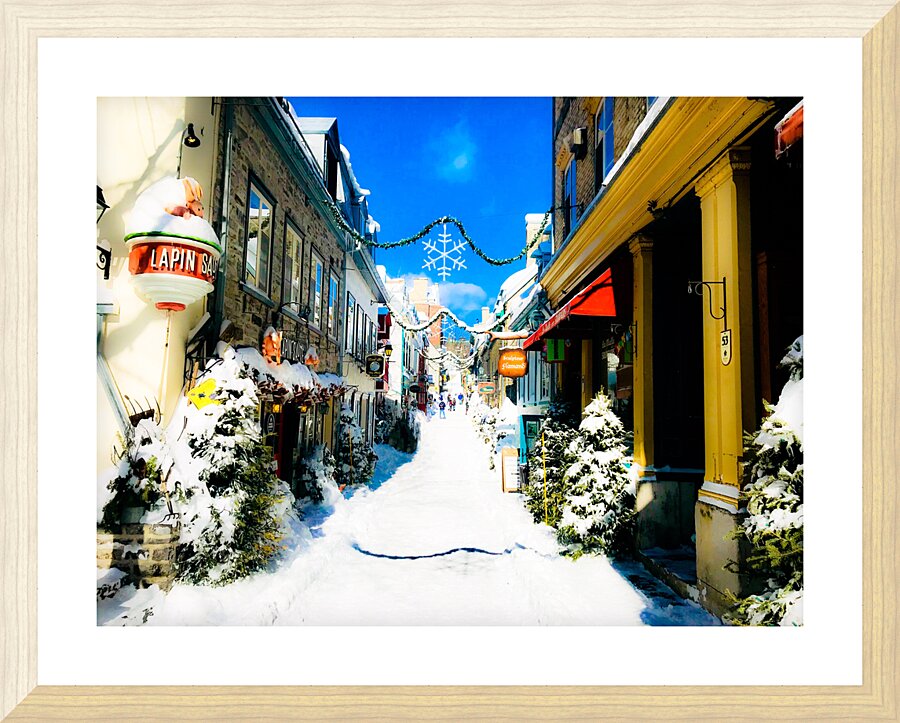 Old Quebec II Picture Frame print