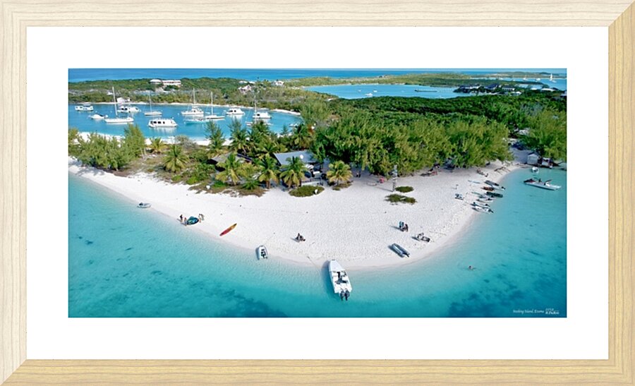 Stocking Island Picture Frame print