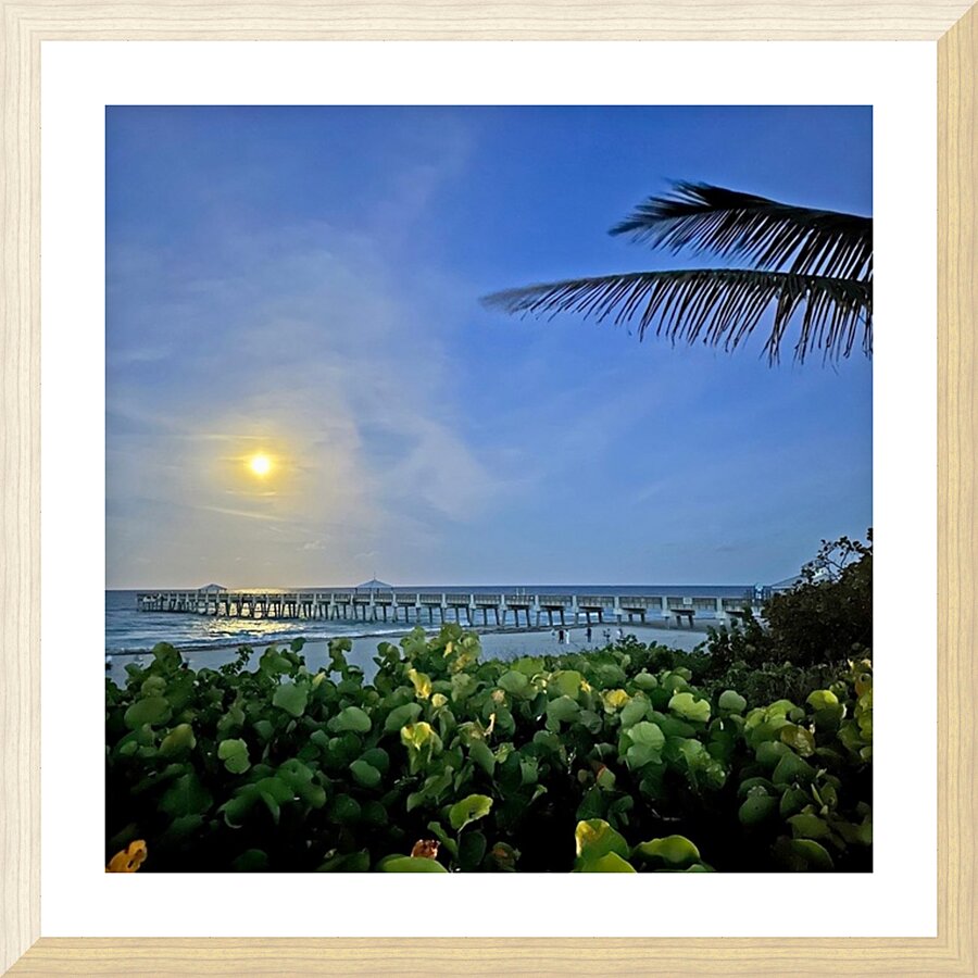 SunsetPier Picture Frame print