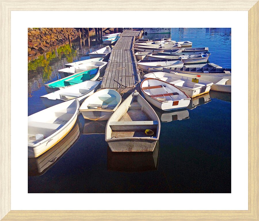 Row Boats Picture Frame print