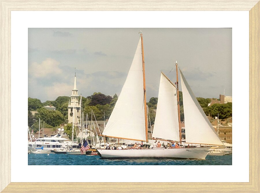 Sailing Newport Picture Frame print
