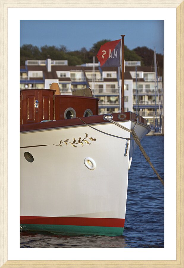 Picnic Boat Picture Frame print