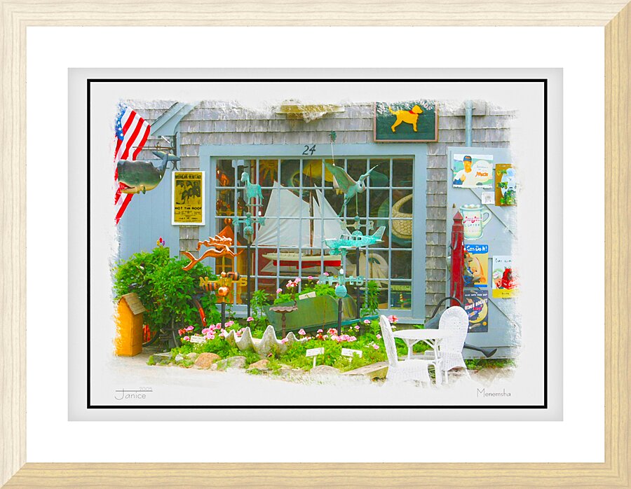 Menemsha Store Front Picture Frame print