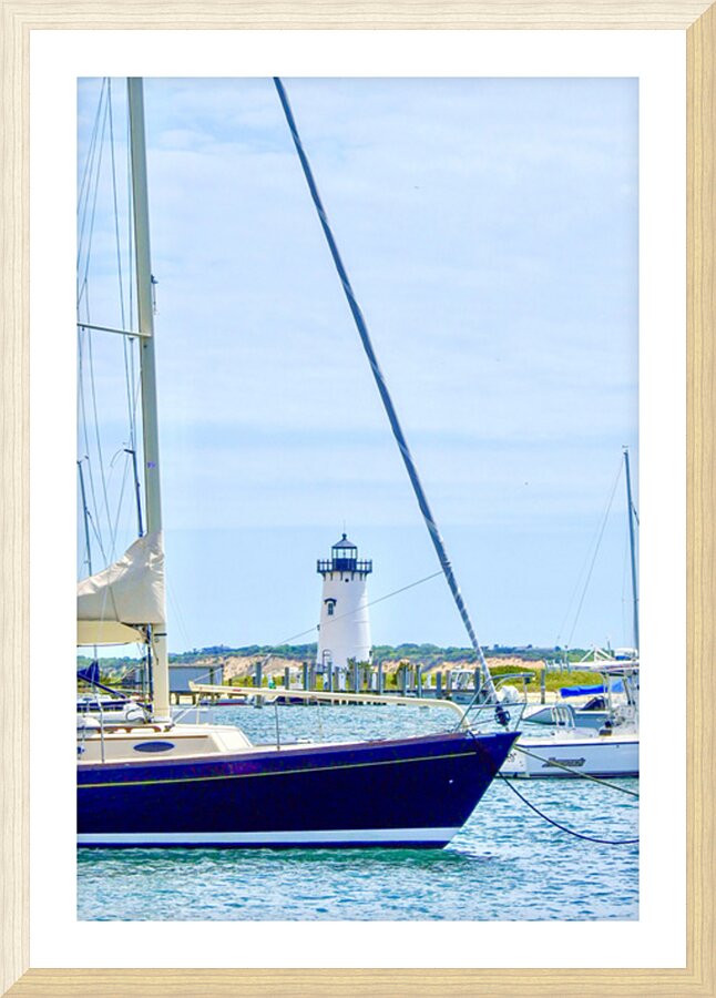 Sail Lighthouse Picture Frame print