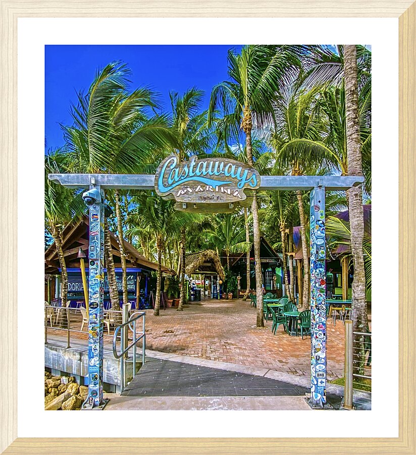 Castaway Marina Picture Frame print