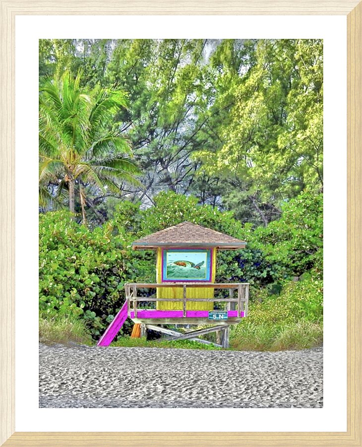 LifeGuardStation Picture Frame print