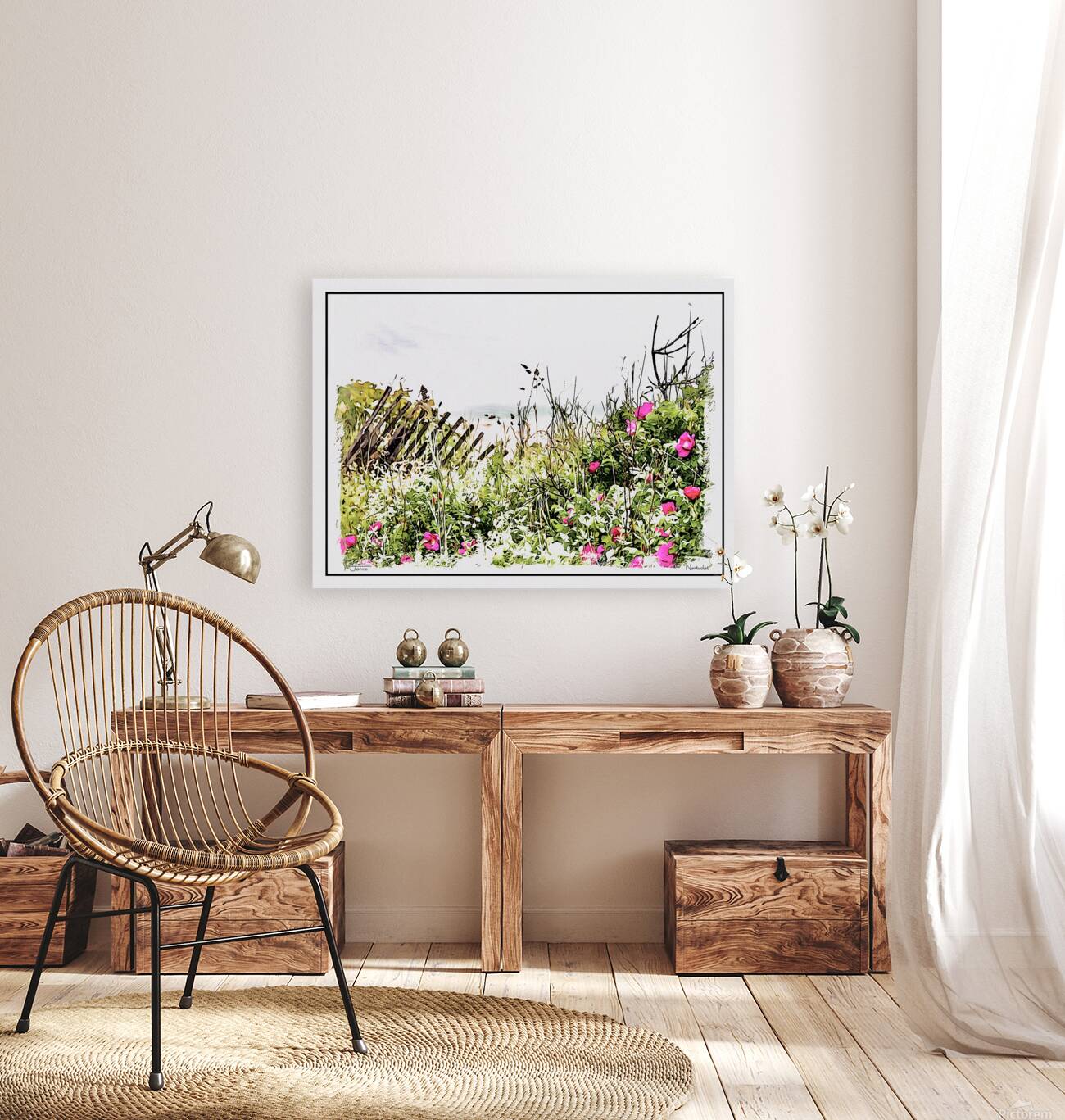 Beach Flowers  Reproduction