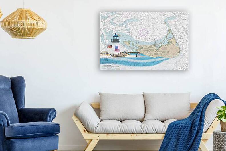 Nantucket Coastal Chart by JANIce
