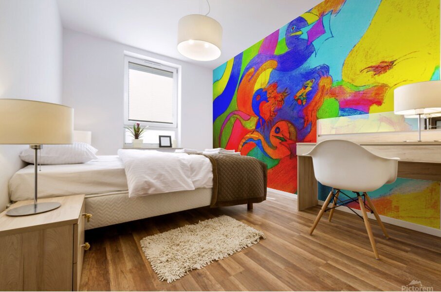 Sky Lion Mural print