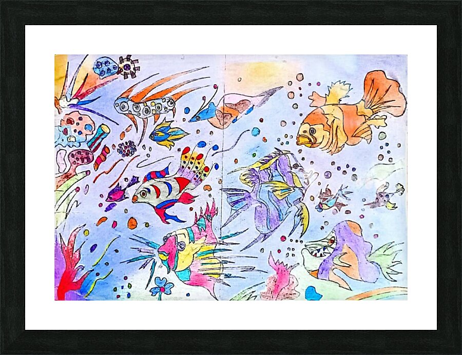 Fish life Picture Frame print